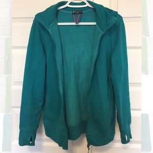 Athletic zip-up hoodie